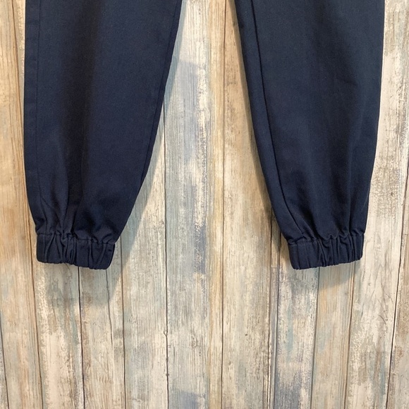 TGLA |  Front Zipper High Waisted Navy Cuffed Pants | NWT | XS - Picture 4 of 8
